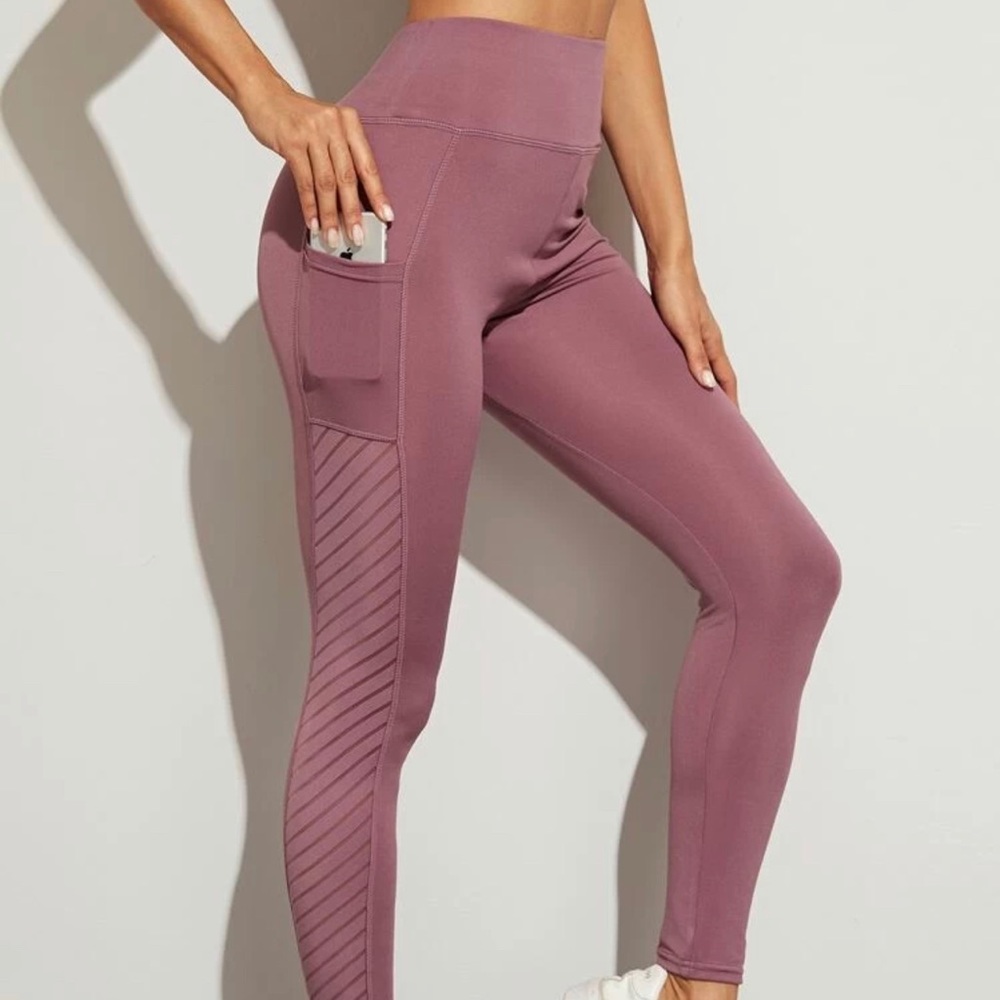SHEIN Active High Rise Leggings w/ Pockets